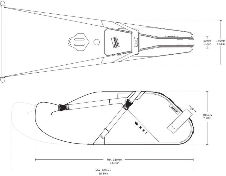 USWE - Roll-Top Saddle Bag -8L